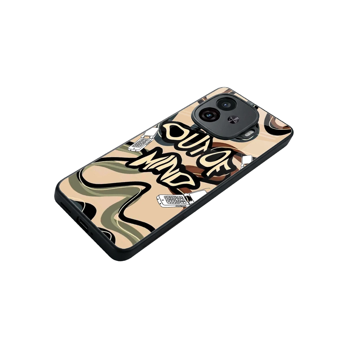 Outta Mind stylish phone case for iqoo neo 10r 5g | glossy glass and slim fit