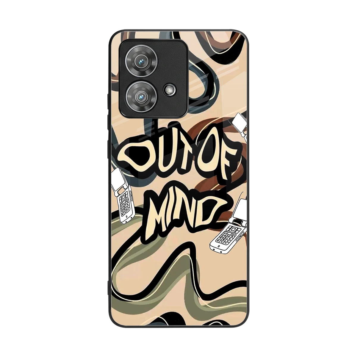 Outta Mind back phone cover | glass case for motorola edge 40 neo 5g