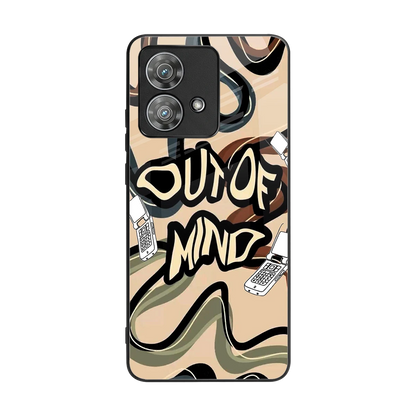 Outta Mind back phone cover | glass case for motorola edge 40 neo 5g