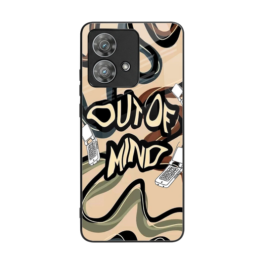 Outta Mind back phone cover | glass case for motorola edge 40 neo 5g