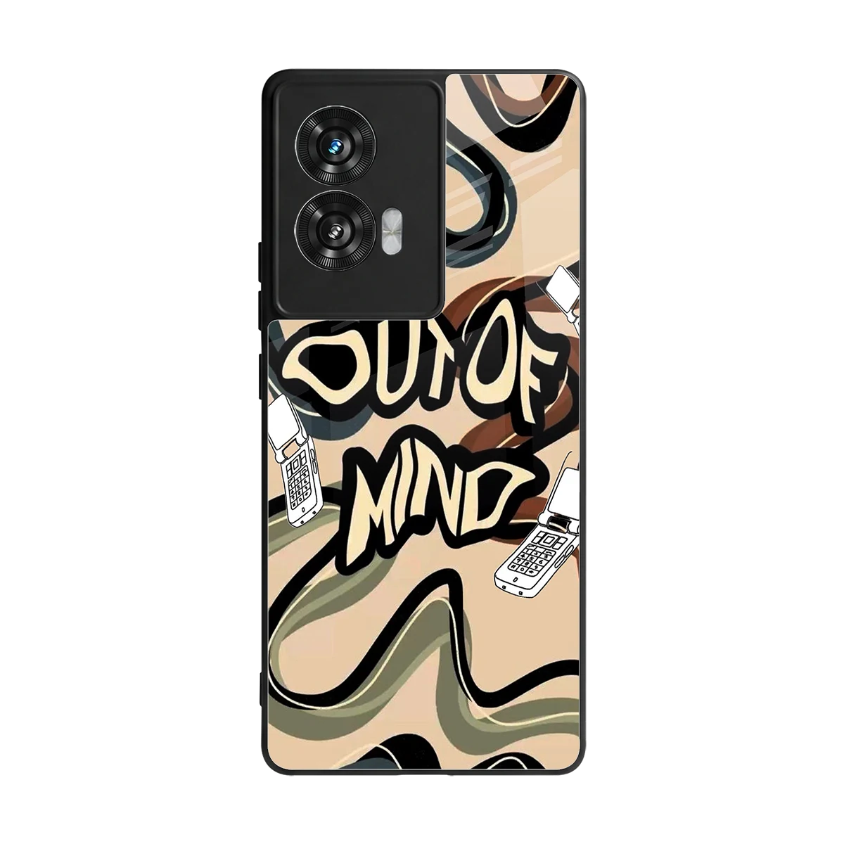 Outta Mind back phone cover | glass case for motorola edge 50 fusion