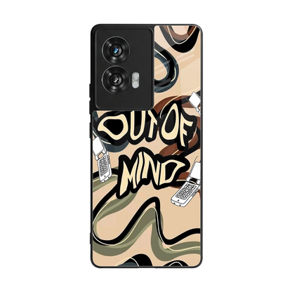 Outta Mind back phone cover | glass case for motorola edge 50 fusion