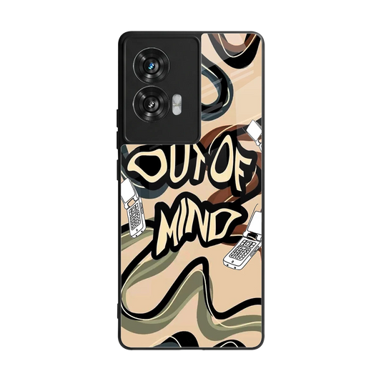 Outta Mind back phone cover | glass case for motorola edge 50 fusion