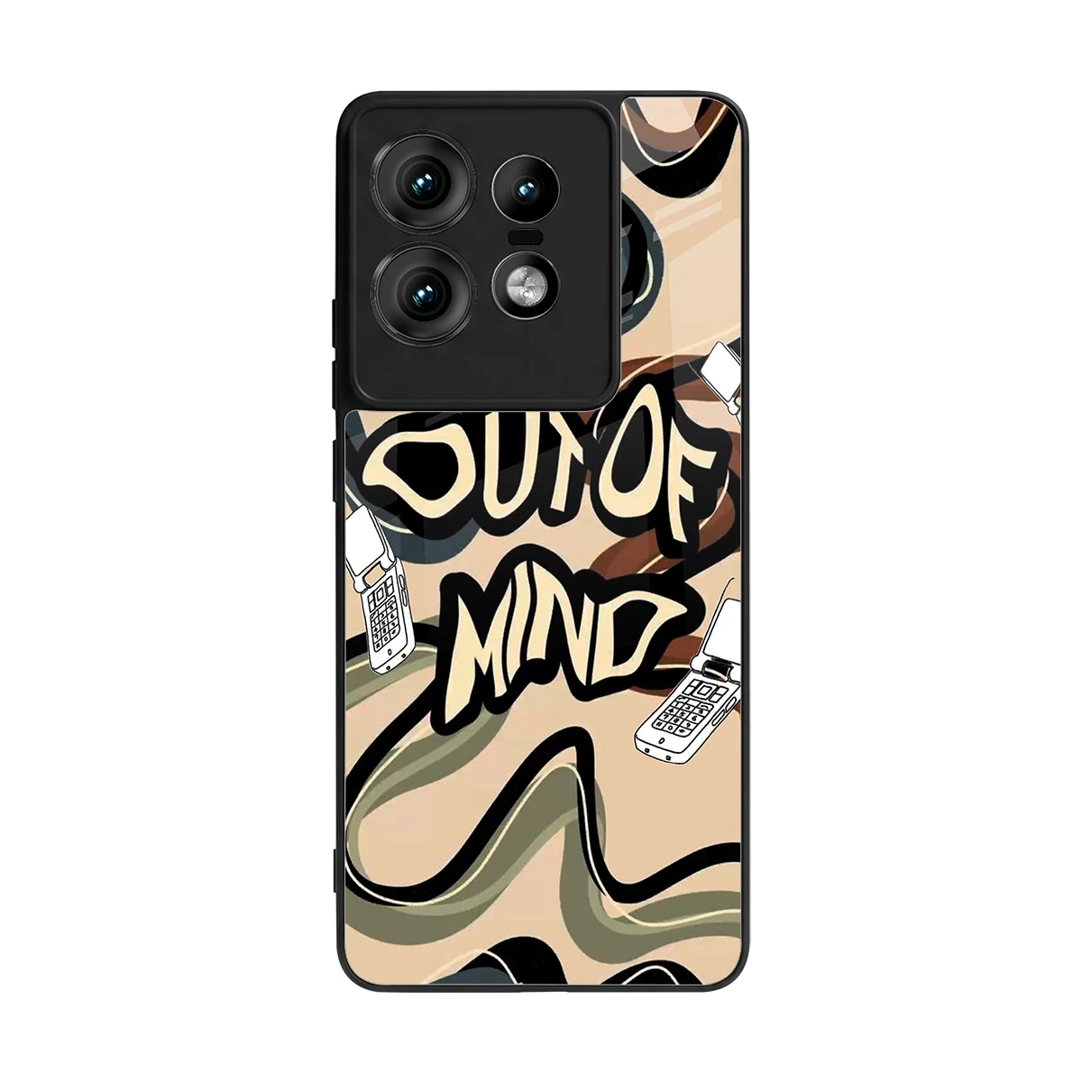 Outta Mind back phone cover | glass case for motorola edge 50 pro