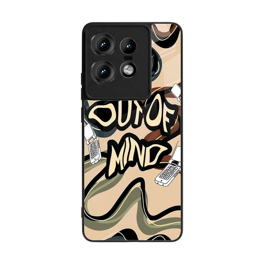Outta Mind back phone cover | glass case for motorola edge 50 pro