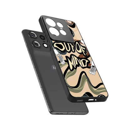 Outta Mind sleek motorola edge 50 pro cover with tempered glass back and TPU edges