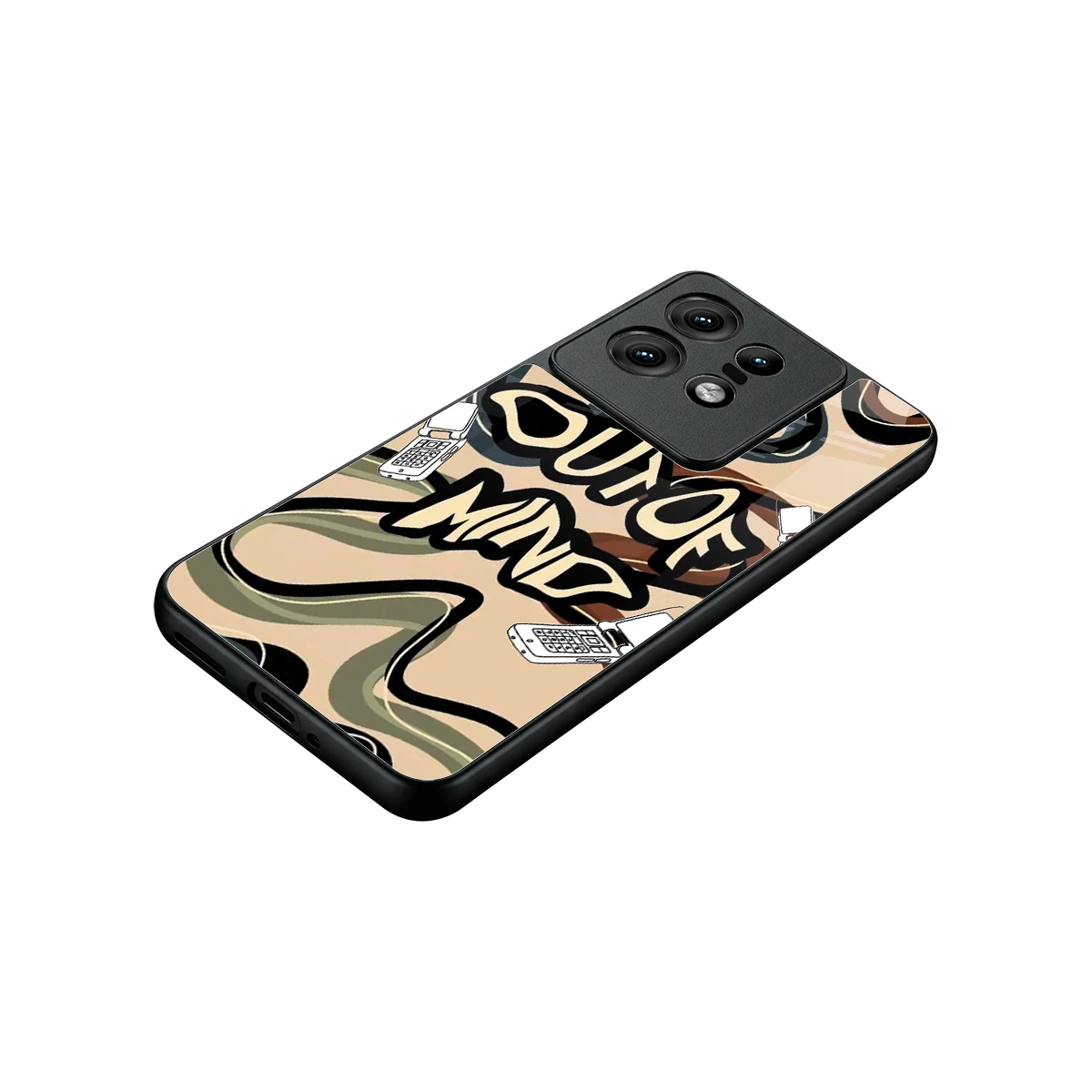 Outta Mind stylish phone case for motorola edge 50 pro | glossy glass and slim fit