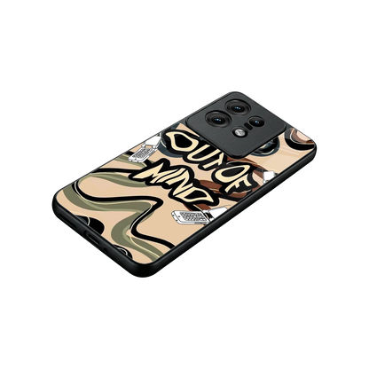 Outta Mind stylish phone case for motorola edge 50 pro | glossy glass and slim fit