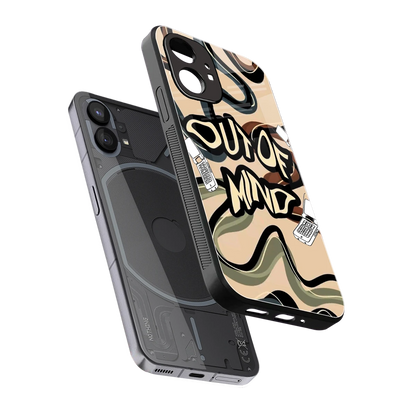 Outta Mind sleek nothing phone 1 cover with tempered glass back and TPU edges