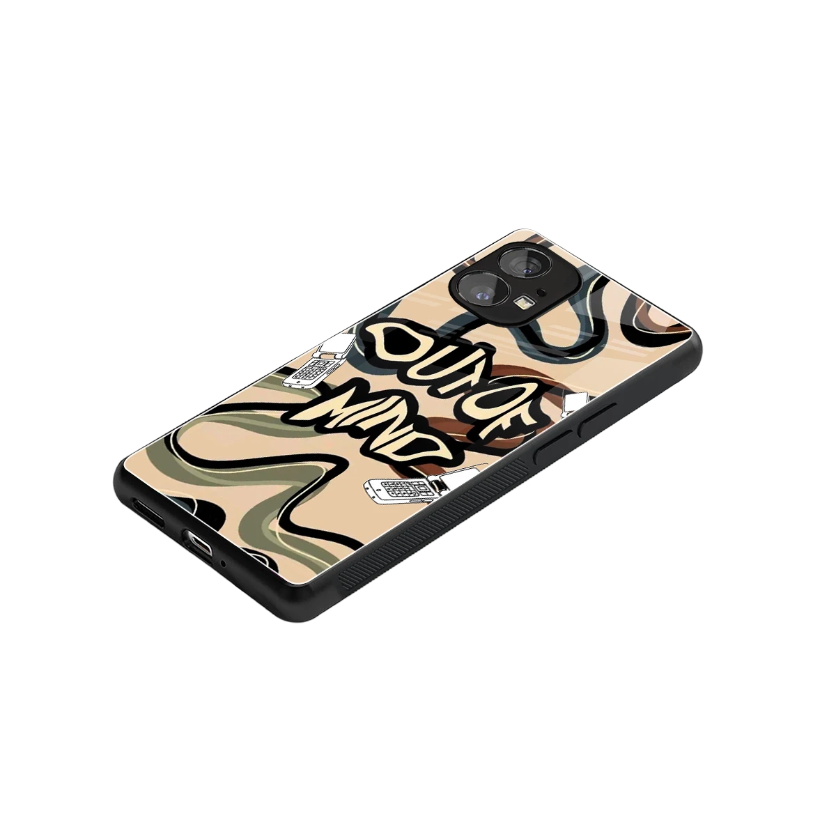 Outta Mind stylish phone case for nothing phone 1 | glossy glass and slim fit