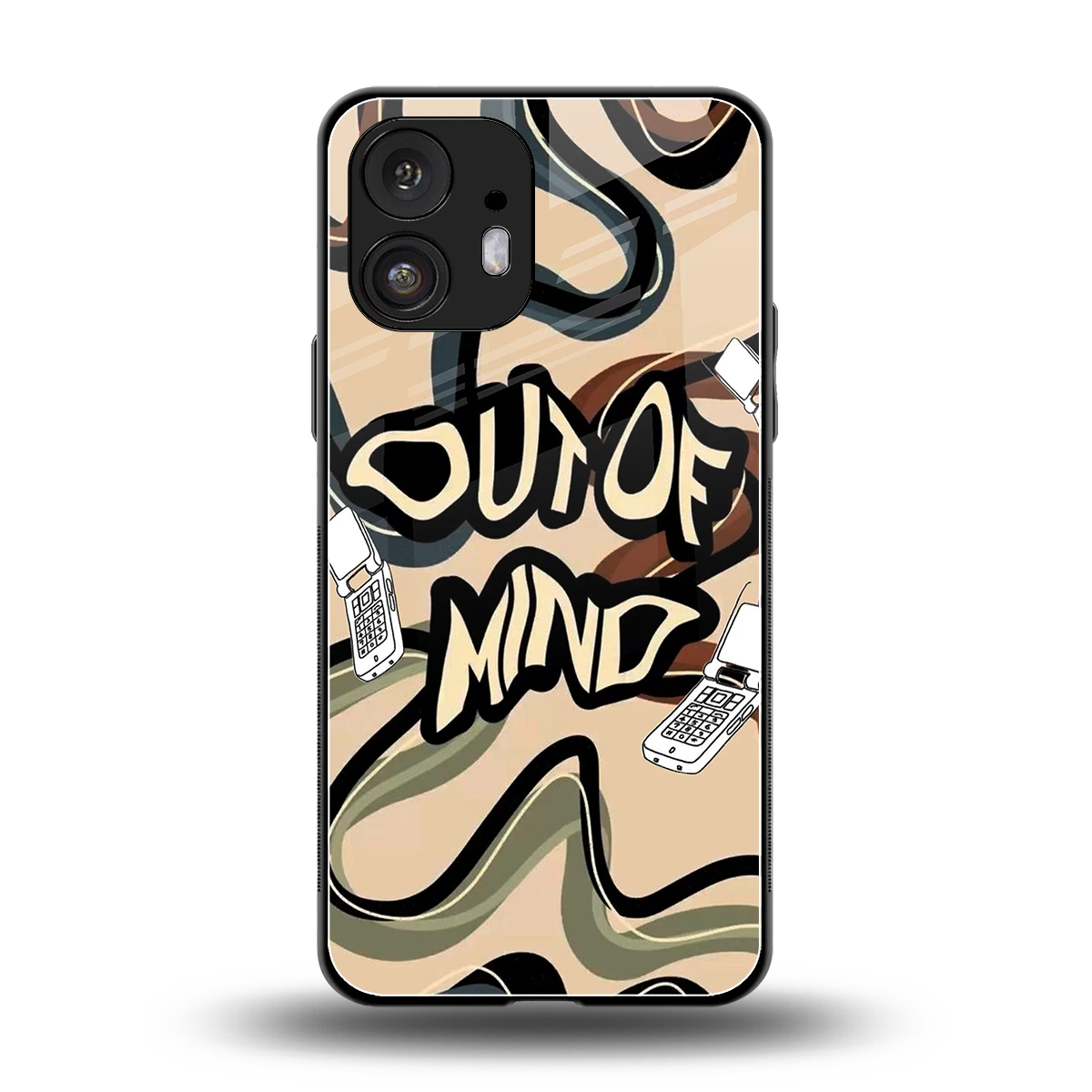 Outta Mind back phone cover | glass case for nothing phone 2