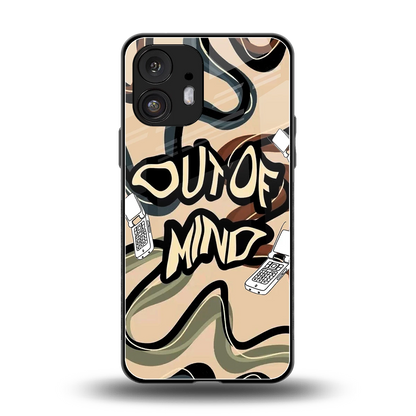 Outta Mind back phone cover | glass case for nothing phone 2