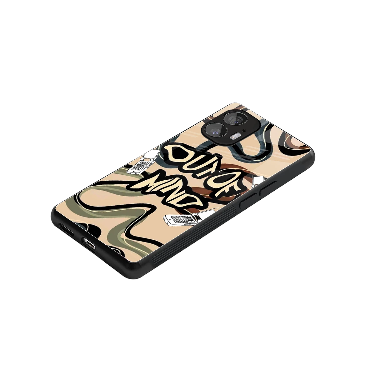 Outta Mind stylish phone case for nothing phone 2 | glossy glass and slim fit