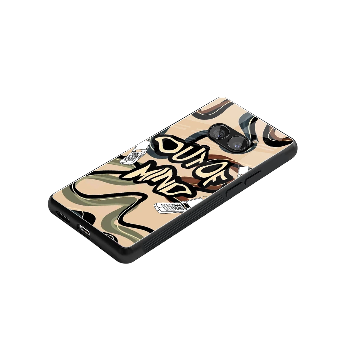 Outta Mind stylish phone case for nothing phone 2a | glossy glass and slim fit