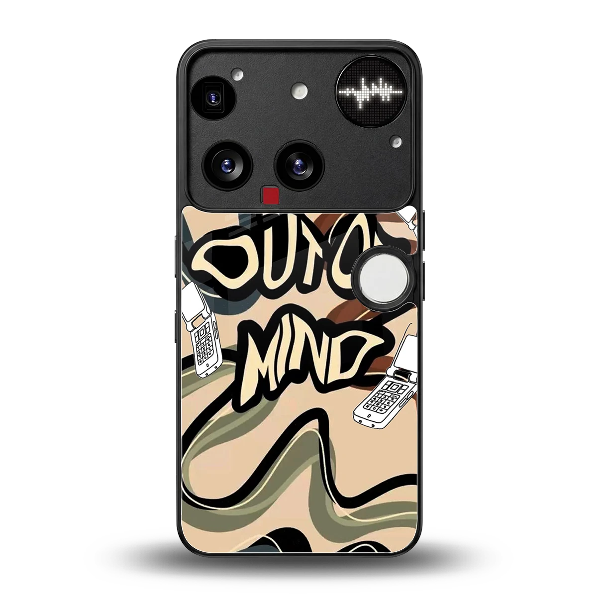 Outta Mind back phone cover | glass case for nothing phone 3