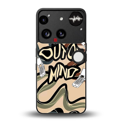 Outta Mind back phone cover | glass case for nothing phone 3