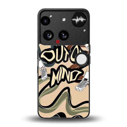 Outta Mind back phone cover | glass case for nothing phone 3