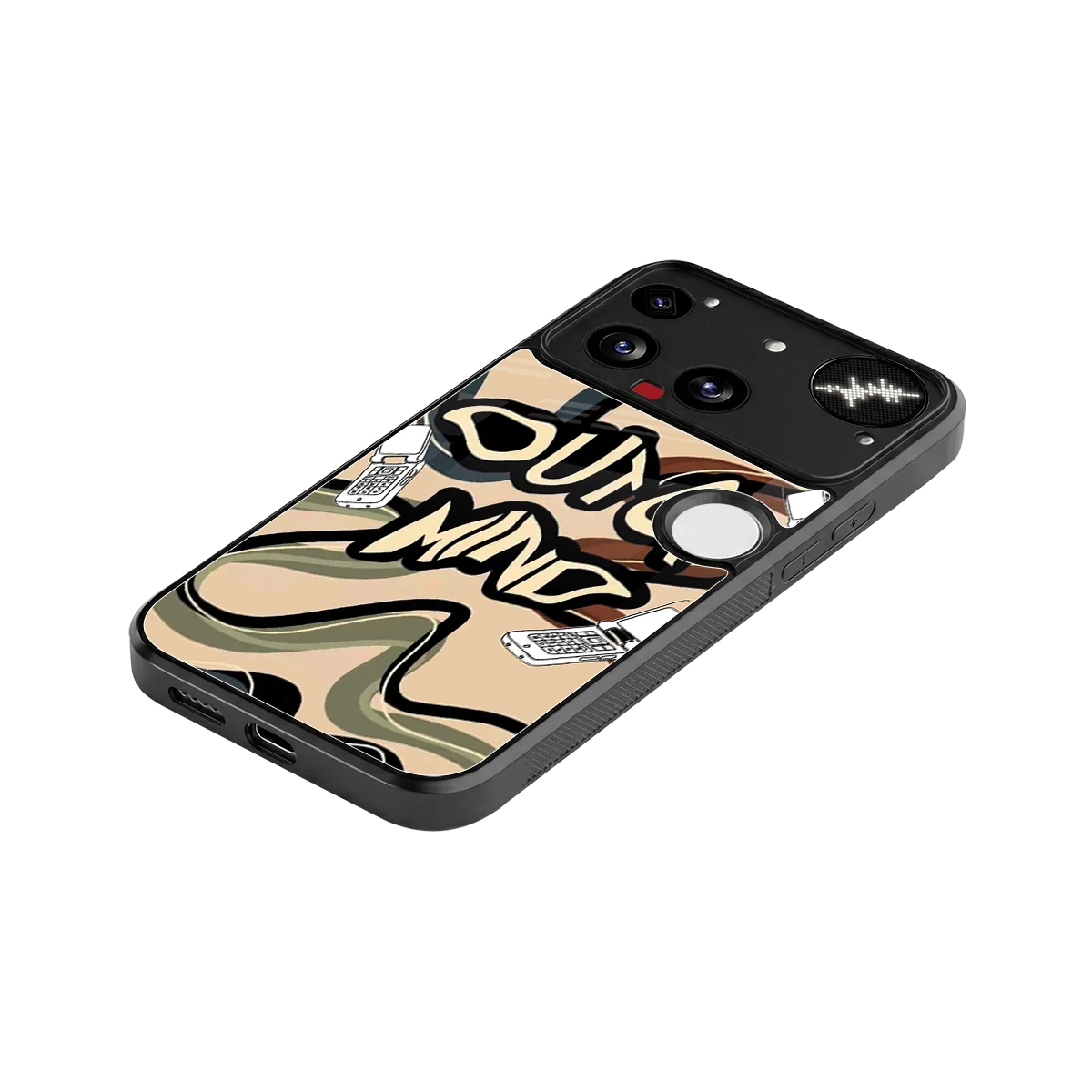 Outta Mind stylish phone case for nothing phone 3 | glossy glass and slim fit