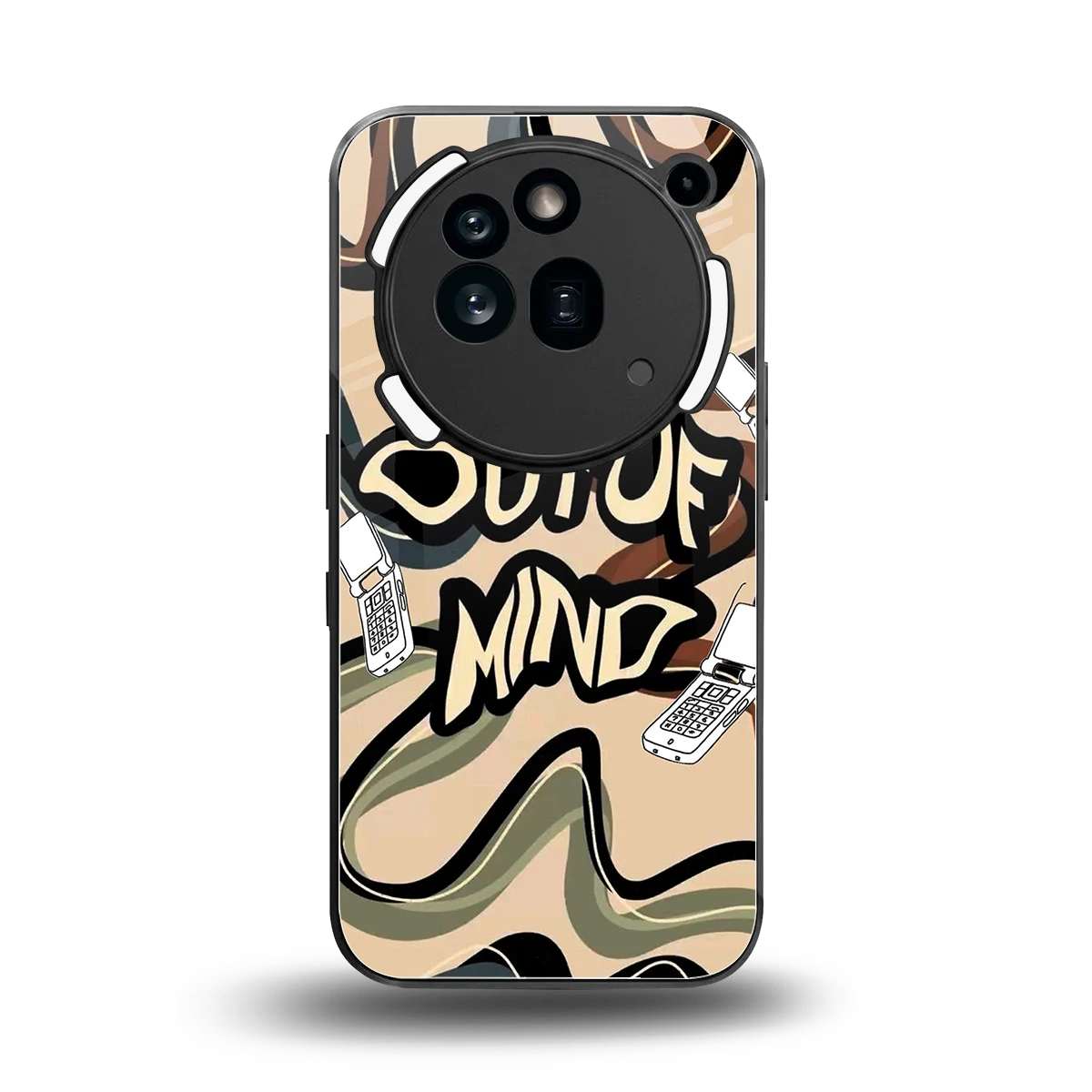 Outta Mind back phone cover | glass case for nothing phone 3a pro