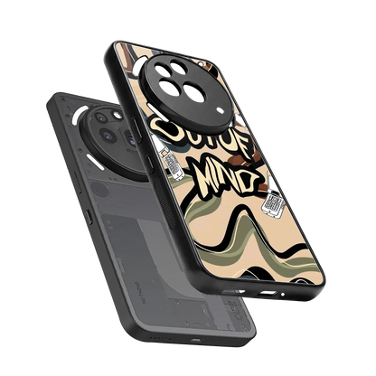 Outta Mind sleek nothing phone 3a pro cover with tempered glass back and TPU edges