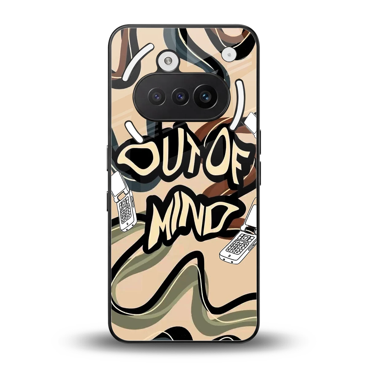 Outta Mind back phone cover | glass case for nothing phone 3a