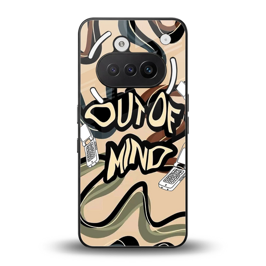 Outta Mind back phone cover | glass case for nothing phone 3a
