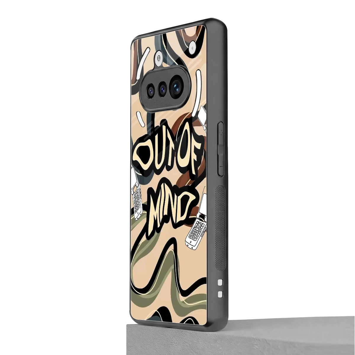Outta Mind nothing phone 3a mobile cover | shockproof glass phone case