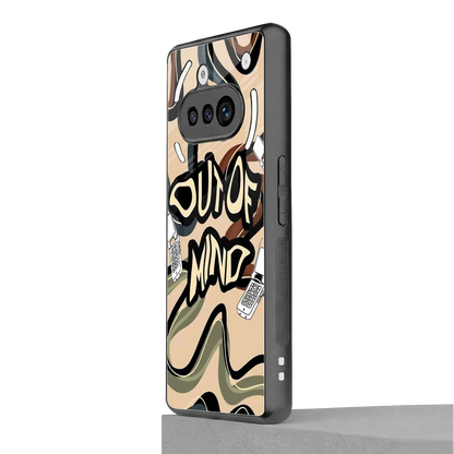 Outta Mind nothing phone 3a mobile cover | shockproof glass phone case