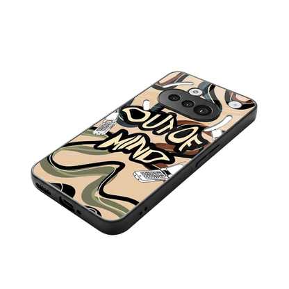 Outta Mind stylish phone case for nothing phone 3a | glossy glass and slim fit