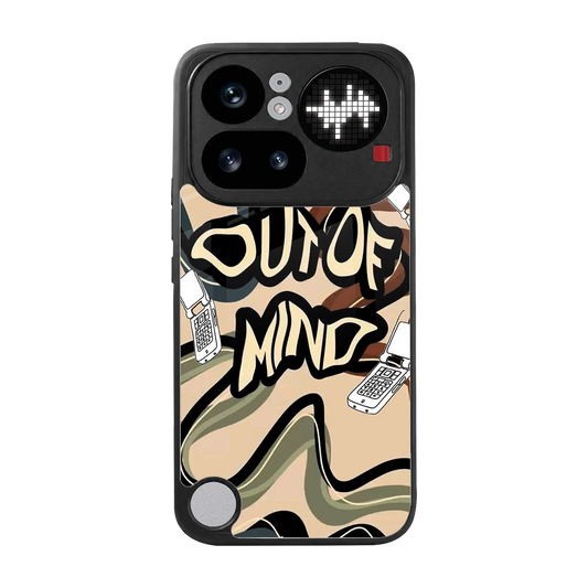 Outta Mind back phone cover | glass case for nothing phone 4a pro