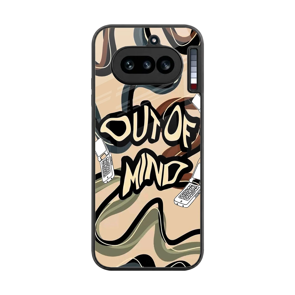 Outta Mind back phone cover | glass case for nothing phone 4a