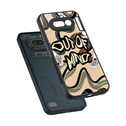 Outta Mind sleek nothing phone 4a cover with tempered glass back and TPU edges