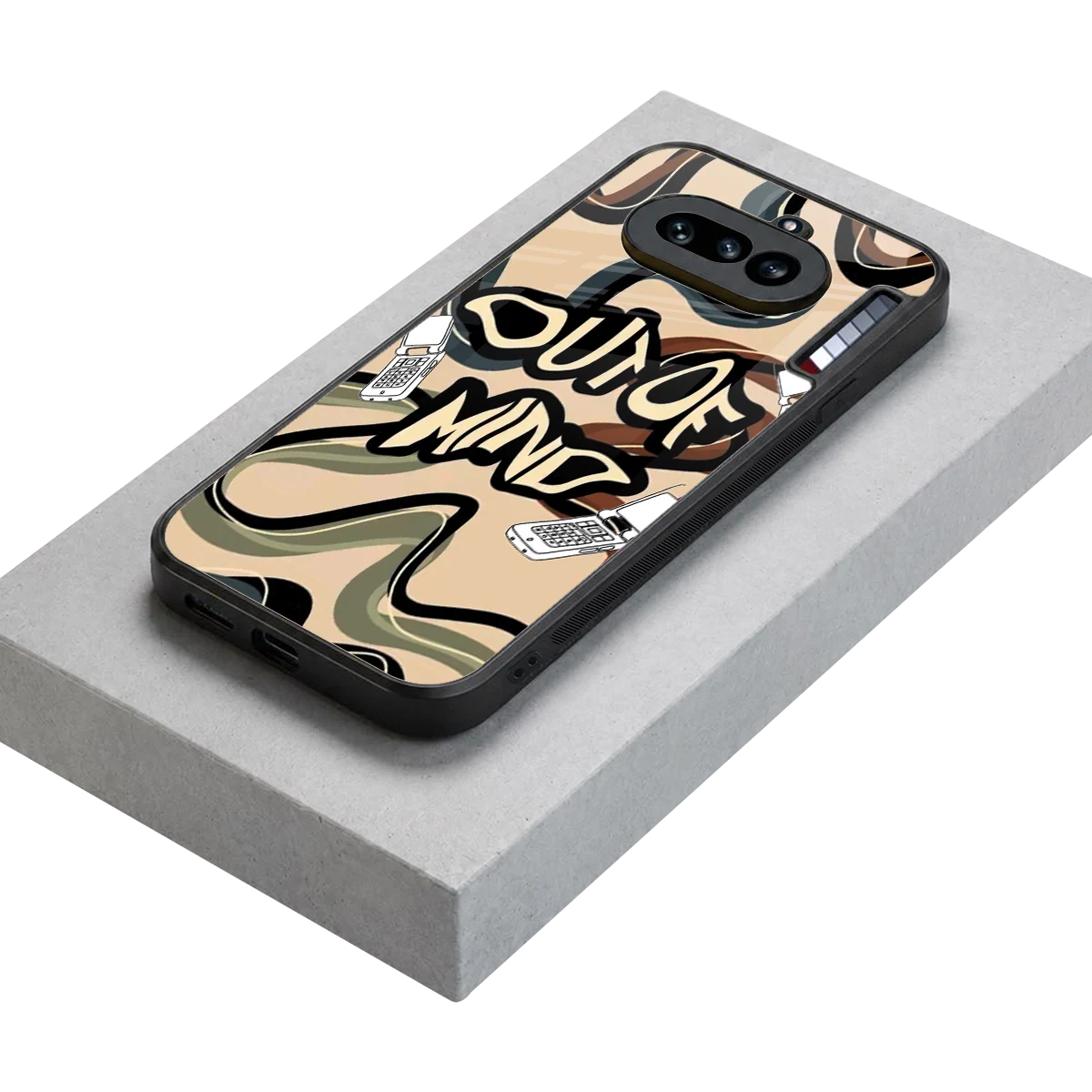 Outta Mind stylish phone case for nothing phone 4a | glossy glass and slim fit