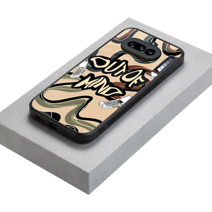 Outta Mind stylish phone case for nothing phone 4a | glossy glass and slim fit