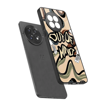 Outta Mind sleek oneplus 13r cover with tempered glass back and TPU edges