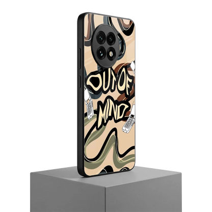 Outta Mind oneplus 13r mobile cover | shockproof glass phone case