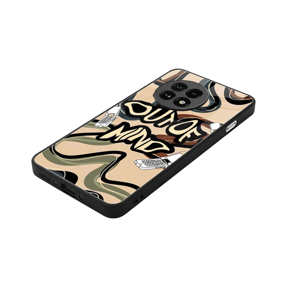 Outta Mind stylish phone case for oneplus 13r | glossy glass and slim fit