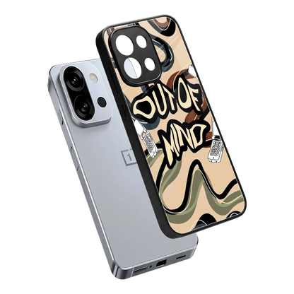 Outta Mind sleek oneplus 13s cover with tempered glass back and TPU edges