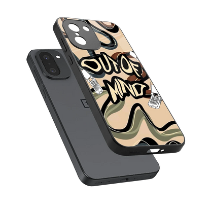 Outta Mind sleek oneplus 15r cover with tempered glass back and TPU edges