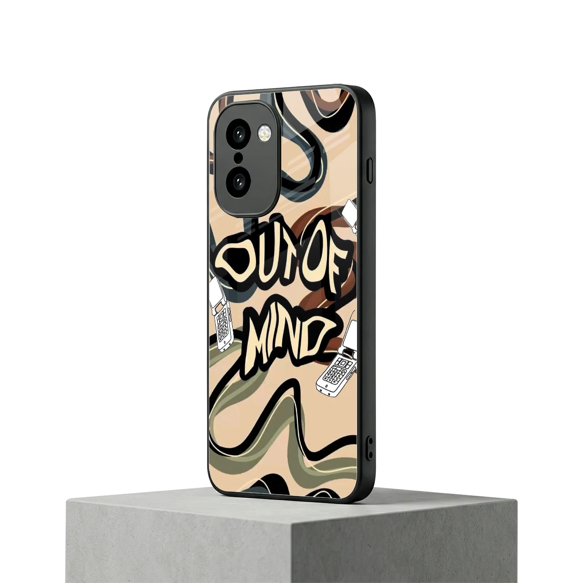 Outta Mind oneplus 15r mobile cover | shockproof glass phone case