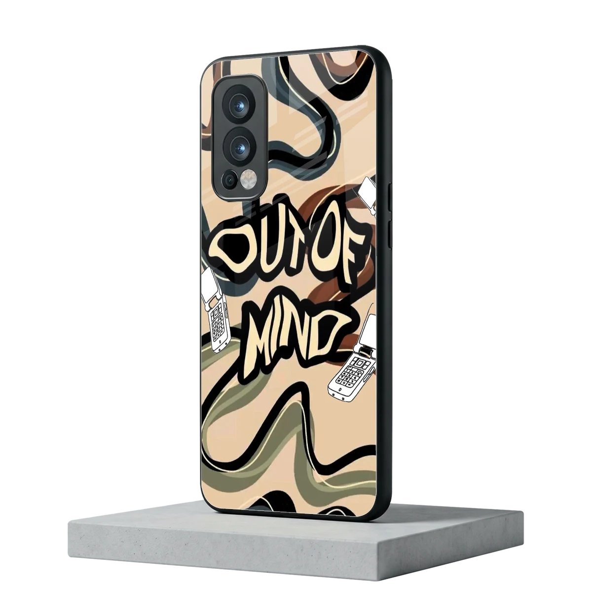 Outta Mind oneplus nord 2 mobile cover | shockproof glass phone case