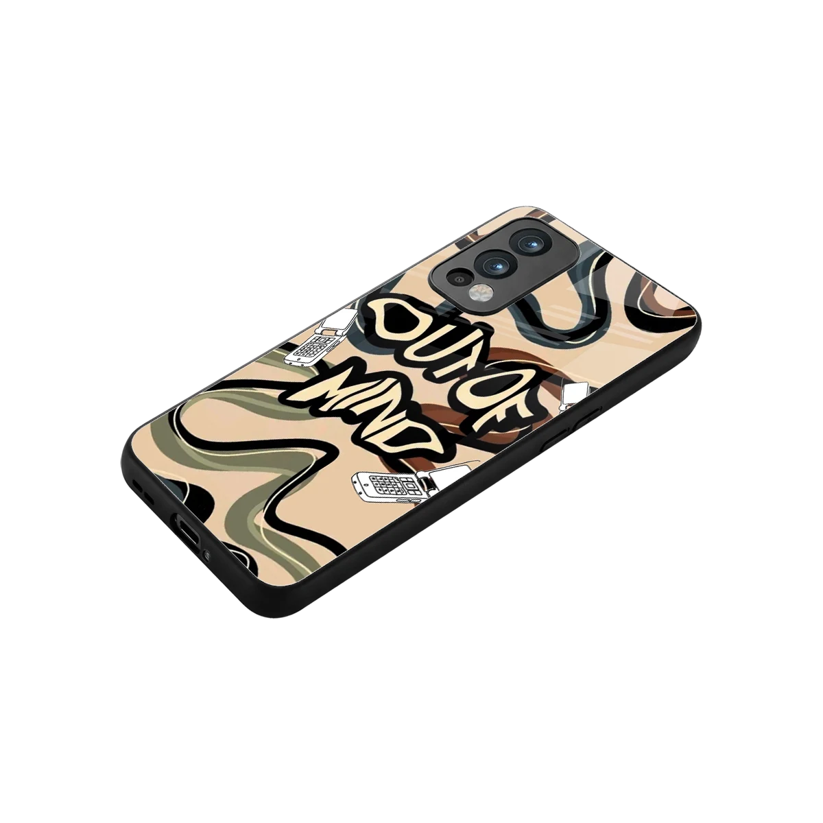 Outta Mind stylish phone case for oneplus nord 2 | glossy glass and slim fit