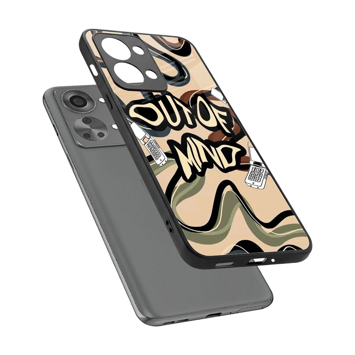 Outta Mind sleek oneplus nord 2t cover with tempered glass back and TPU edges