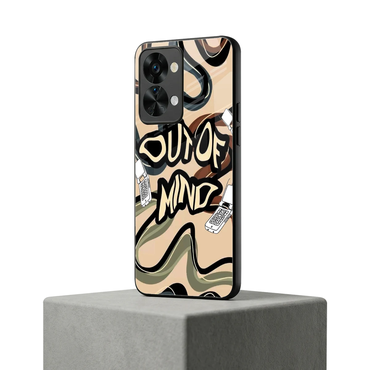 Outta Mind oneplus nord 2t mobile cover | shockproof glass phone case