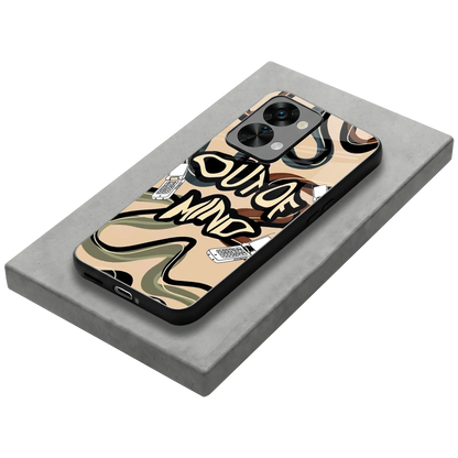 Outta Mind stylish phone case for oneplus nord 2t | glossy glass and slim fit