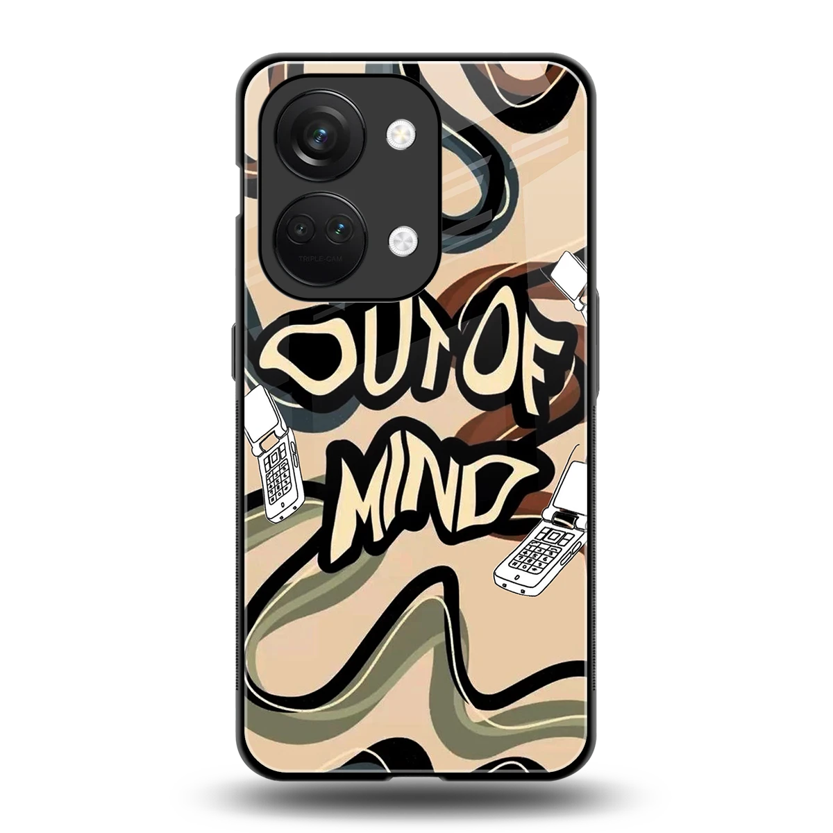 Outta Mind back phone cover | glass case for oneplus nord 3