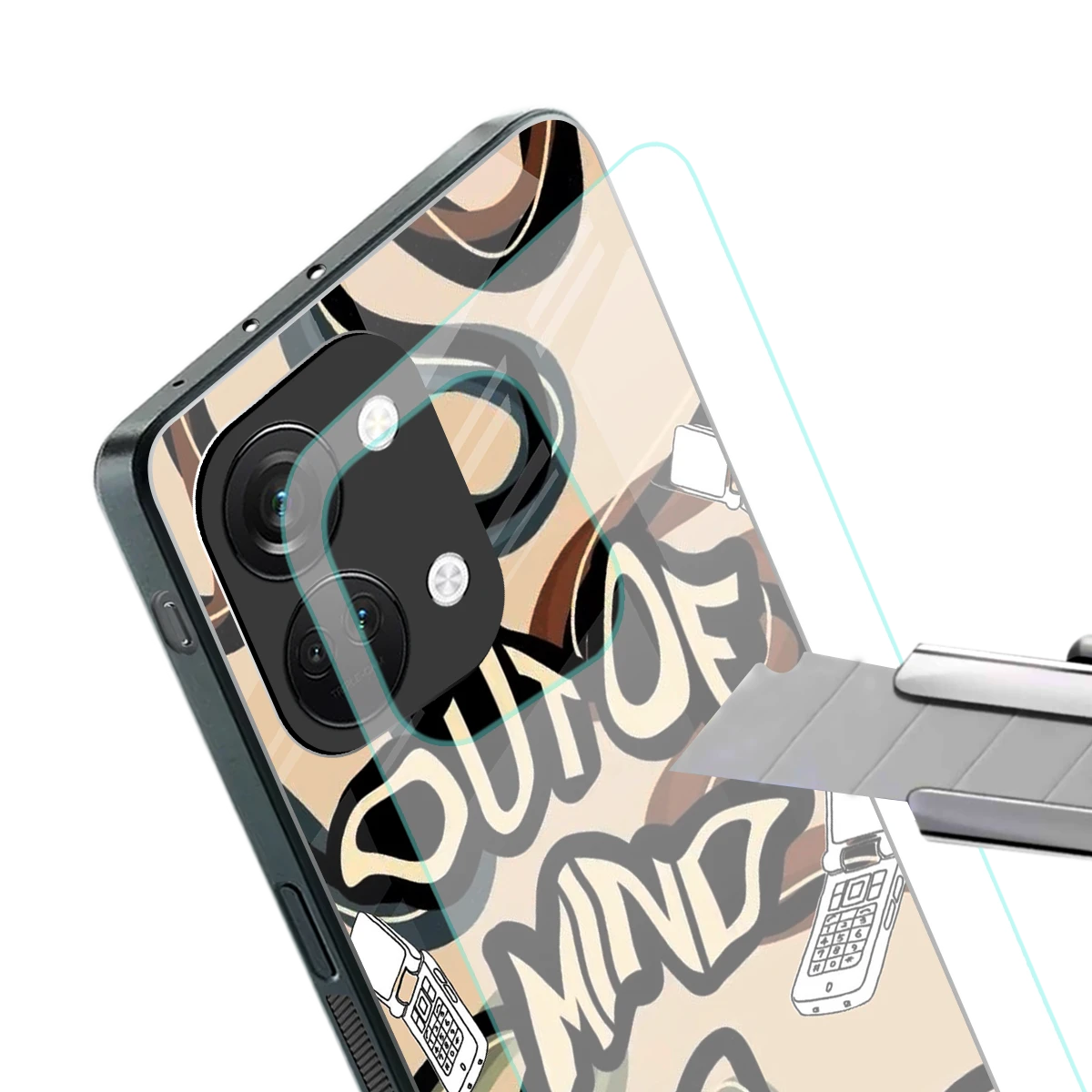 Outta Mind stylish phone case for oneplus nord 3 | glossy glass and slim fit