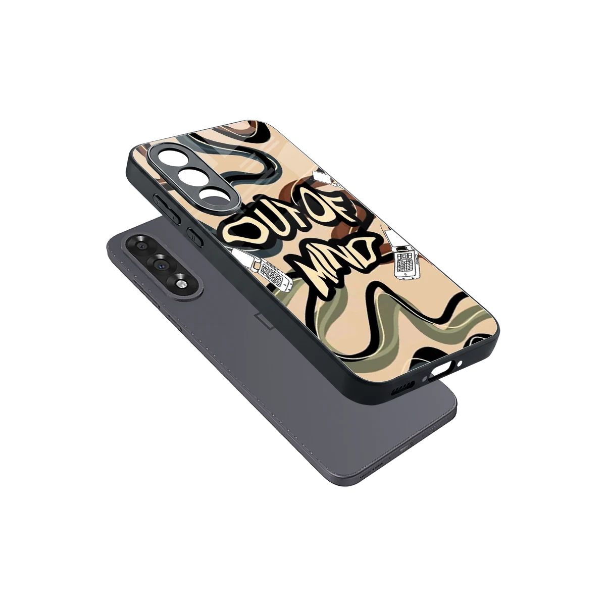 Outta Mind sleek oneplus nord 5 cover with tempered glass back and TPU edges
