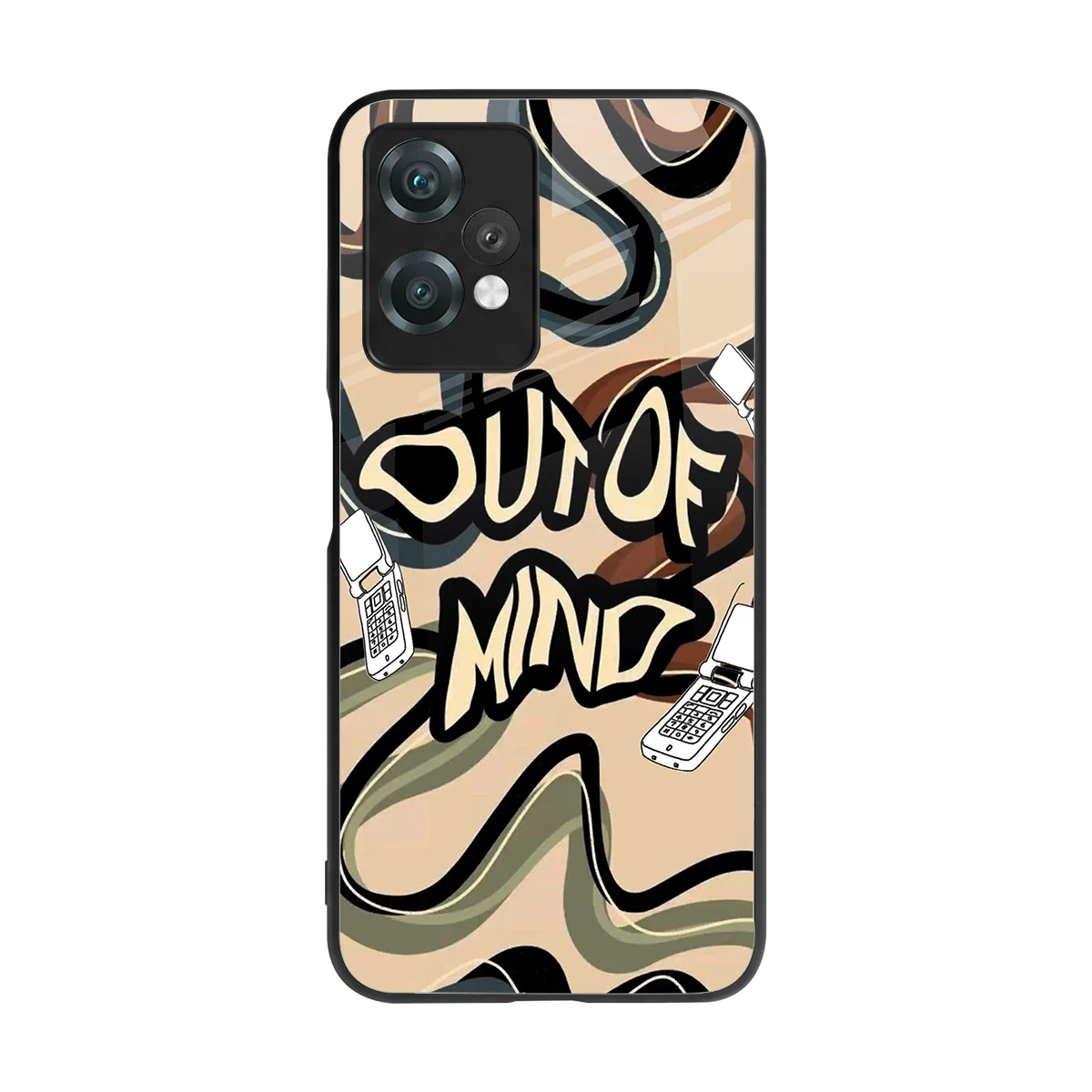 Outta Mind back phone cover | glass case for oneplus nord ce 2 lite