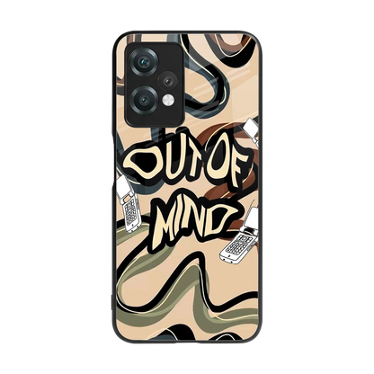 Outta Mind back phone cover | glass case for oneplus nord ce 2 lite